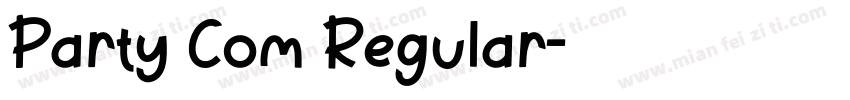 Party Com Regular字体转换